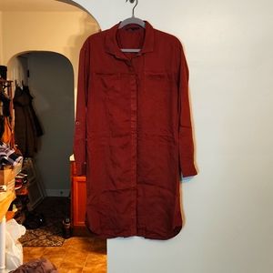 Prana button up dress Medium